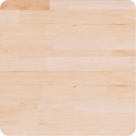 Dessus de table Dessus de bureau Plateau de table carré 50x50x1,5 cm Bois chêne massif non traité (1/4)
