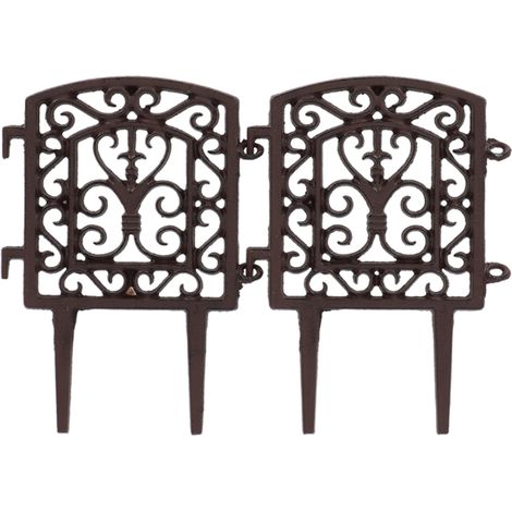 Clôture connectable - L 20,9 x l 2 x H 28,1 cm - Fonte - Livraison gratuite (1/2)