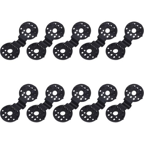 Paquete de 10 clips de plástico desmontables y multifuncionales para mallas de sombreo, ideales para cultivos al aire libre. (1/5)