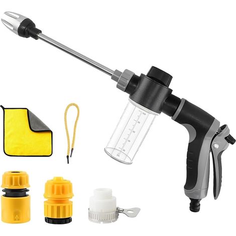 High Pressure Cleaner, High Pressure Gun Rotating Nozzle 3 Modes Spray Gun High Pressure Spray Gun for Driveways, Flooring, Garages and Fences (1/5)