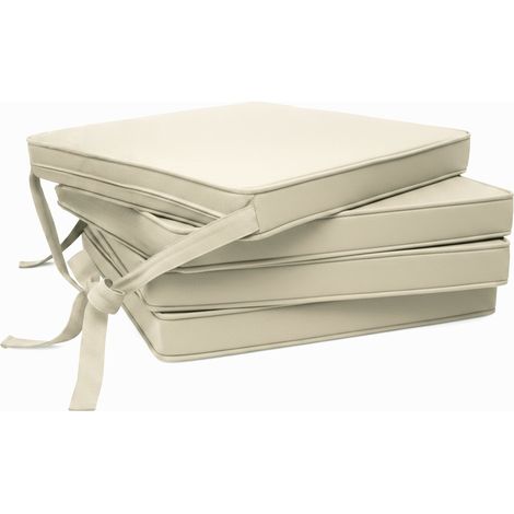 Set de 4 coussins de chaise Loft SK naturel, 45x40x5cm (1/5)