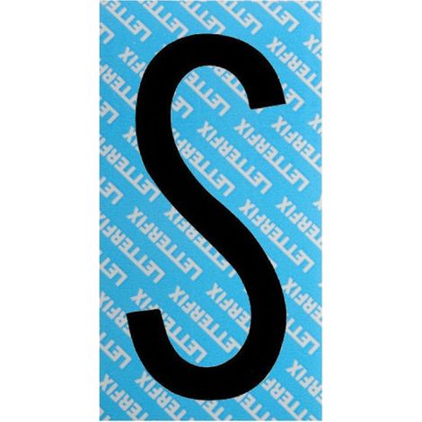 Letra Adhesiva Negra Serie T80 S Letterfix