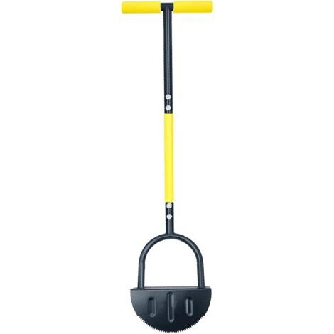 Outil de bordure nervurée – Créateur de bordure de jardin, coupe- à lame nervurée Outil manuel de bordure de pelouse, coupe-bordure demi-lune avec poignée en T, outil de jardinage portable pour (1/5)
