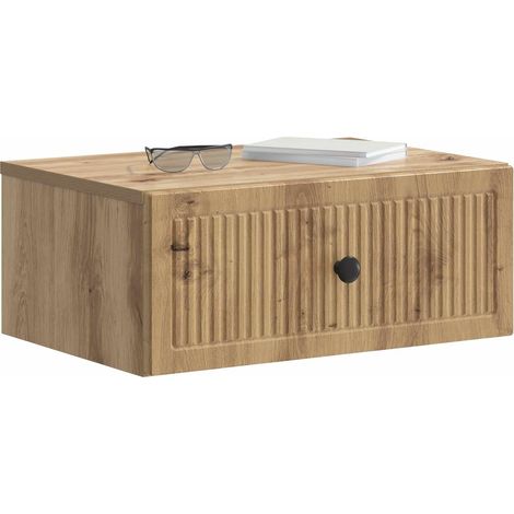 Maison Exclusive - Cabinet de chevet avec tiroir Chêne artisanal 49 x 34,5 x 20 cm (1/5)