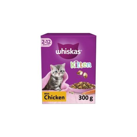 Whiskas Kitten Chicken Dry Cat Food - 300g - 812236