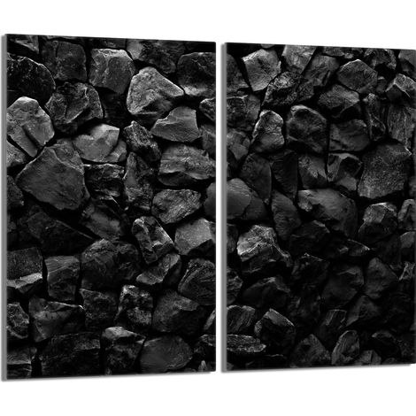 Placa protectora de vidrio para estufa 2x30x52 Piedras (1/5)