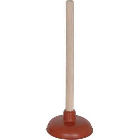 Desatascador de fregadero y lavabo con mango de madera MSV