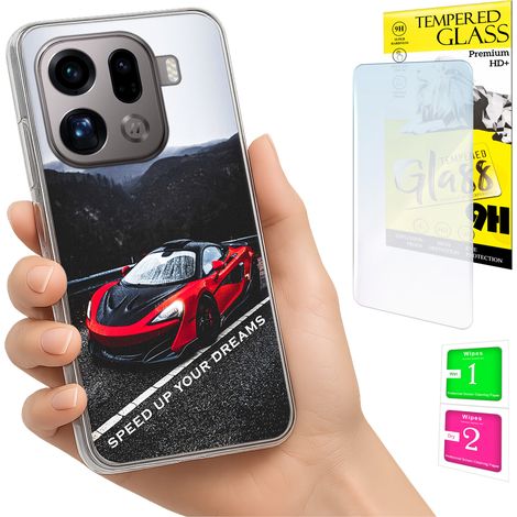 Funda para Oppo Find X9 Pro con cubierta trasera y cristal 9H. (1/5)