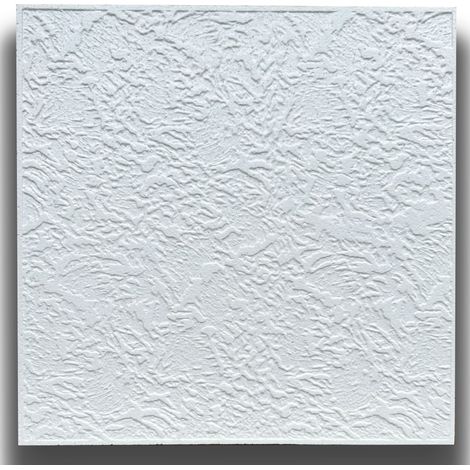 10 o 20mq (40 oppure 80 pezzi) di pannello decorativo a soffitto in polistirene compatto 50x50cm (spess. 1cm) RODOS-Pacco da 20 metri quadrati