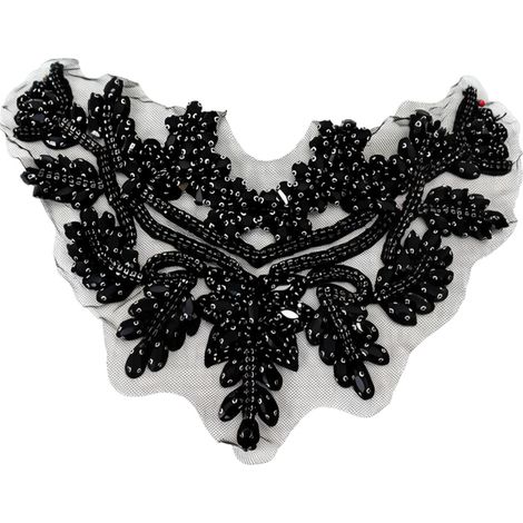 Corpetto fatto a mano con perline di vetro e strass - N. 8
