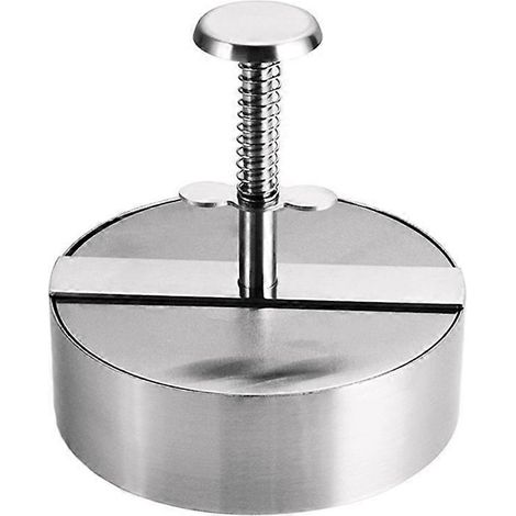 Presse à viande hachée pour hamburgers en acier inoxydable, pour des steaks hachés parfaits et faciles à préparer (XXL) (1/5)