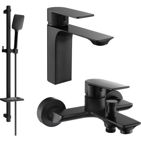 Mexen Alexa DQ62 conjunto de baño, negro - 71203DQ62-70 (1/4)