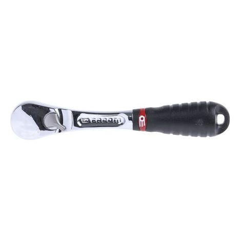 Facom – Clé à cliquet étanche 1/4" – Mécanisme 72 dents – Inversion par levier – Poignée bi-matière résistante aux solvants