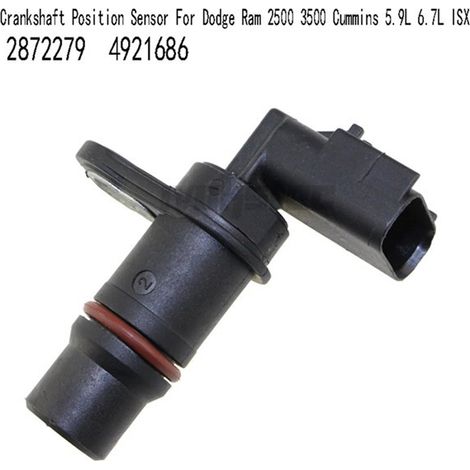 Two 4921686-C 2872279 crankshaft position sensors for Dodge Ram. (1/4)