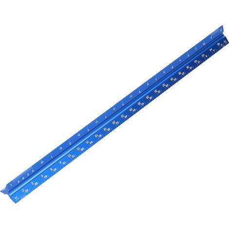 Règle d'architecte à échelle impériale, en alliage d'aluminium gravé au laser, 30,5 cm (12 pouces). (1/5)