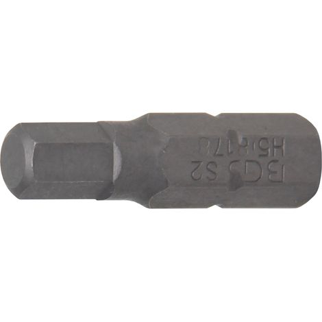 Inserto  lunghezza 25 mm  attacco esagono esterno 6,3 mm (1/4")  esagono interno 5 mm