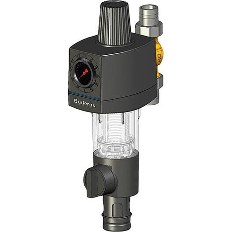 Logafix Filterkombination 1 Zoll mit Druckminderer, Manometer und drehbarem Anschlussstück