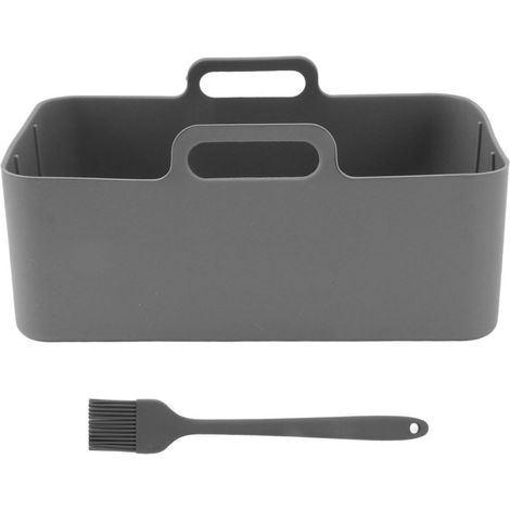 2 Paniers en silicone, compatible Ninja DZ201 DZ401, résistant 450°F, fond surélevé, pour friteuse à air (1/5)