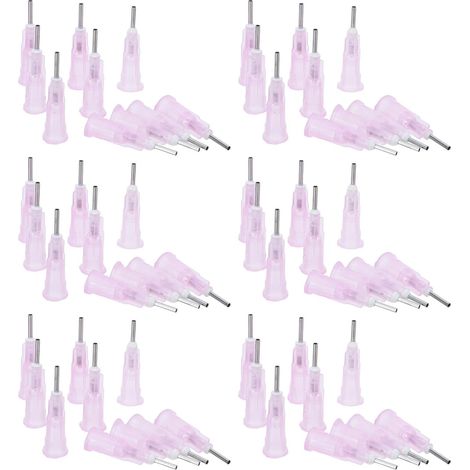 Aiguilles de Distribution à Bout Arrondi 18 Gauge Lot de 100 en Acier Inoxydable 1/4 Pouce pour Application Précise de Colle Usage Industriel (1/5)
