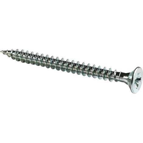 Vis à bois tête fraisée PZ zinguée Viswood filet total 6x30 mm (x10 vis)