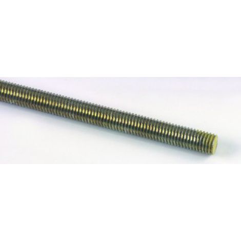 Tige filetée 1 mètre Zingué CR3 200HBS ou bichromaté résistance 80 kg/mm² M16 mm- Vendu par 15 (1/2)