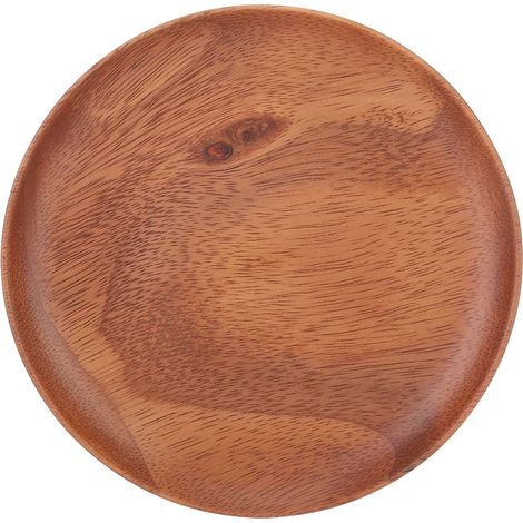 Assiette ronde pour en-cas, biscuits, bonbons, fruits, pour un usage domestique ou professionnel, 18 cm de diamètre et 2 cm d'épaisseur. (1/5)
