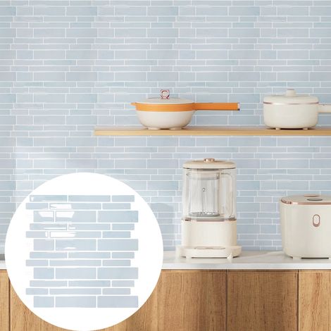 LZBARGON 10 DIY Tile-Effect Wall Stickers – Customizable Wallpaper for Kitchen, Bathroom, and Laundry Room (1/5)