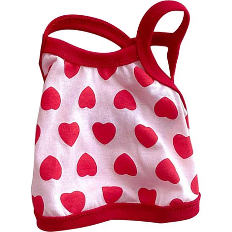 Gilet Pour Chien - Motif Coeur Rose - Polyester Respirant - Printemps Eté - Taille S (1/5)