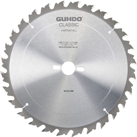 Guhdo Zuschnitt Kreissägeblatt ø 500x4x30mm Z44 WZ für Längs- und Querschnitte