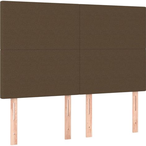 Maison Exclusive - Cabecero de cama marrón oscuro 144x5x118/128 c (1/5)