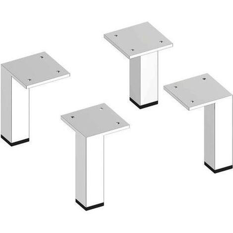 Set de pieds de meuble Edition 90 finition chrome, 4 pièces KEUCO