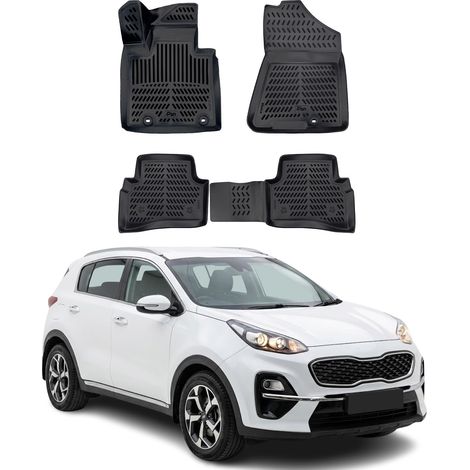 OMAC Tapis de sol pour Kia Sportage 4 2016-2021 Noir 3D en TPE 4Pcs (1/5)