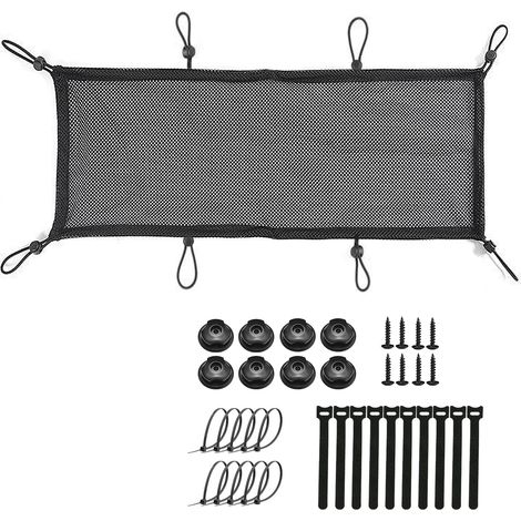 Système de gestion des câbles en maille pour bureaux, solution de rangement sous table, organisateur robuste et léger avec maille respirante anti-rayures (1/5)