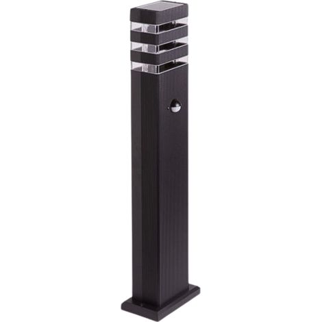 Paletto esterno PIR 60cm GU10 IP44 nero alluminio Ecolight (1/5)