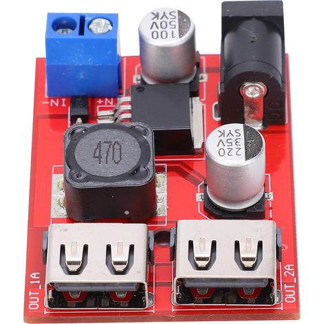 Module convertisseur abaisseur 9V/12V/36V vers 5V, module d'alimentation régulée ajustable 3A pour la charge de voiture (1/5)