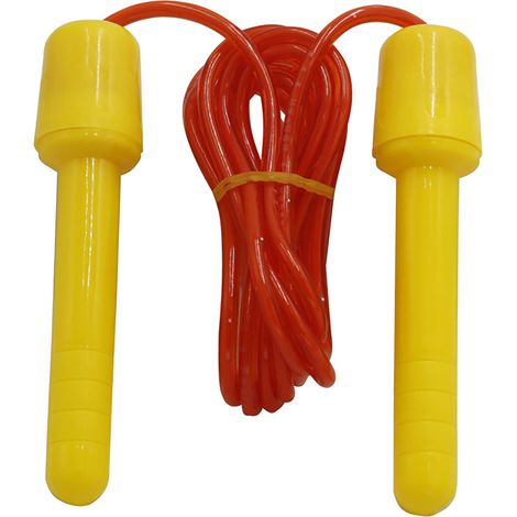 Corde à sauter réglable pour enfants débutants, jaune, perte de poids, extérieur, étudiants, 3-6 ans