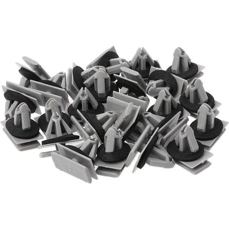 Lot de 25 clips fixation pour moulures bas caisse avec mastic (1/5)