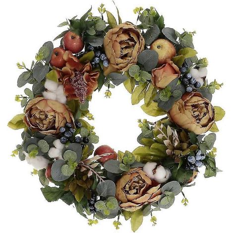 Anneaux de porte artisanaux, anneaux muraux, couronnes de fleurs, couronnes en rotin (1/5)