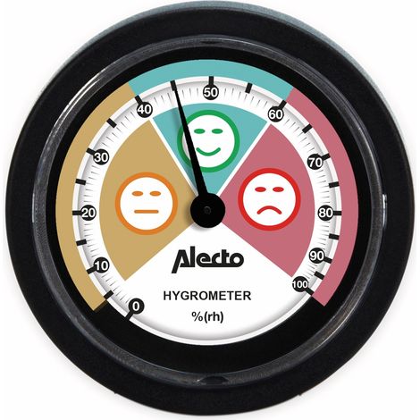 Hygromètre analogique ALECTO WS-05, pour intérieur, noir (1/5)