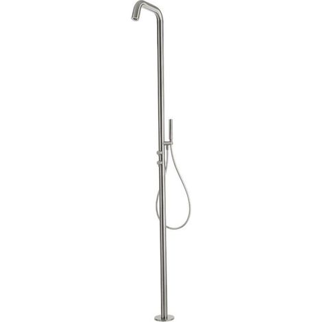 Duschsäule aus Edelstahl AISI316L mit Einhebelmischer und Handbrause Idral M84DX-01000 Rostfreier Stahl (1/4)