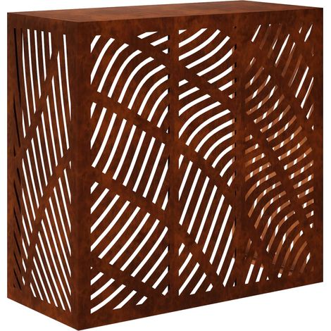 Klimaanlagenabdeckung Rostoptik 110 x 50 x 105 cm vidaXL