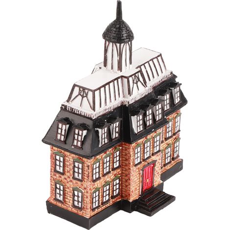 Calendrier de l'Avent LED Maison, Décoration Résine pour Noël, Lot de 1 Pièce en Boîte (1/4)