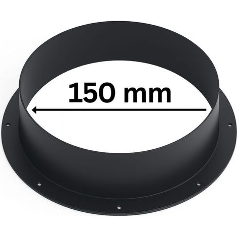 PVC Anschlussflansch Ø 150 mm für Lüftungssysteme Grow (1/5)
