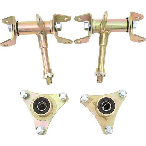 Scheibenbrems-Radnaben, Vorderachs-Lenkgelenk-Achsenbaugruppe aus Aluminiumlegierung, rechts/links für Go-Karts. (1/5)