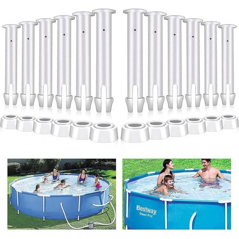 Jiajia AI, Lot de de rechange pour piscine Longueur 5, 12 pièces pour jardin, terrasse et extérieur (1/5)