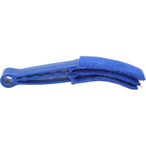 Chiffon de nettoyage multi-usages en microfibre pour grilles d'aération de voiture, outil de nettoyage pour vitres et rideaux, bleu (1/5)