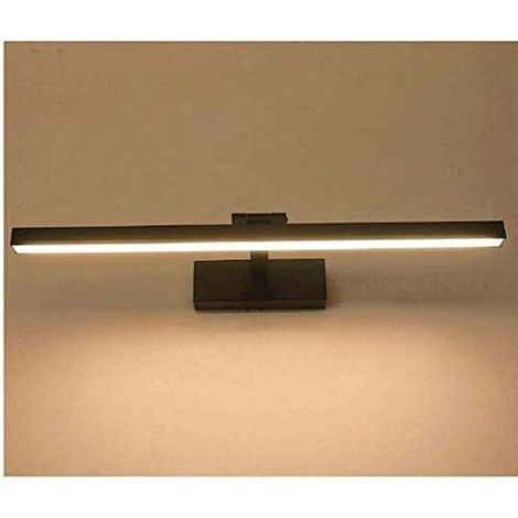 Lampada da parete a LED per specchio da bagno, 9W/40cm - Angolo regolabile - AC85-265V - (Nero/Bianco caldo)