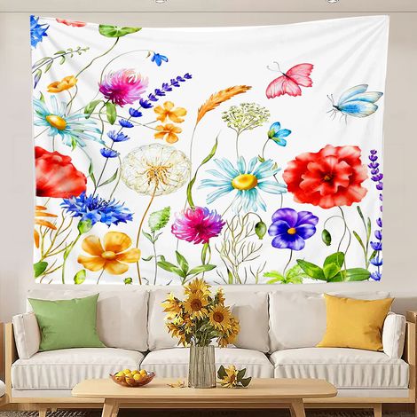 Tapisserie murale au design tendance, idéale comme toile de fond pour chambre à coucher ou rideau de plage 100x75cm (1/5)