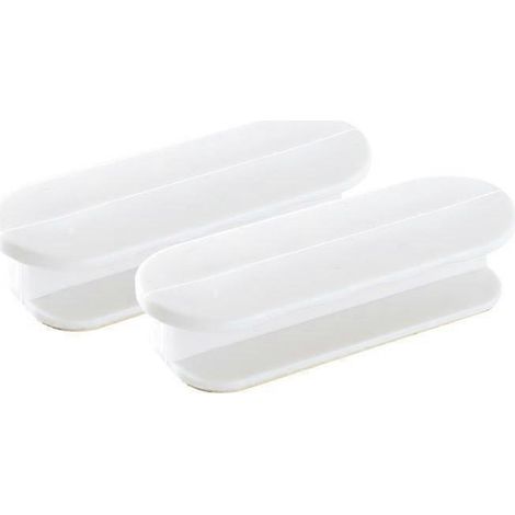 Poignée de porte coulissante autocollante pour meubles, armoires, réfrigérateurs, fenêtres - Blanc + Gris + Noir