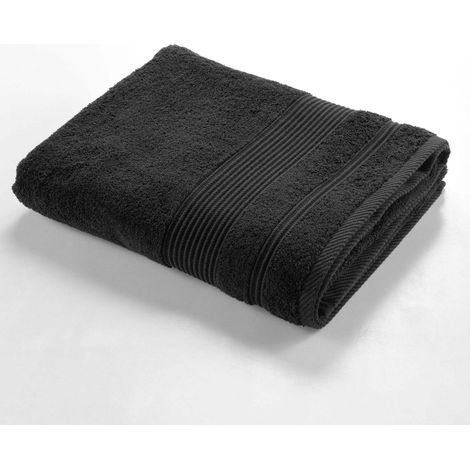 Drap de Bain 90x150 cm - 100% Coton - Noir